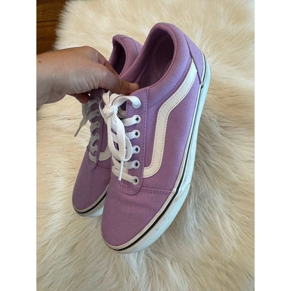 Vans purple sneakers size 10 women's